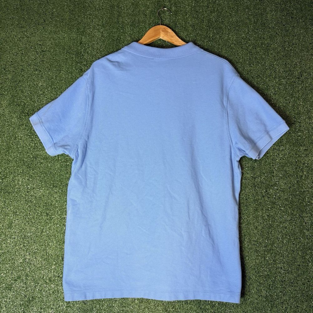Mens Patagonia Polo Shirt Short Sleeve Size XL Solid Light Blue Gorpcore Cotton - Picture 2 of 7